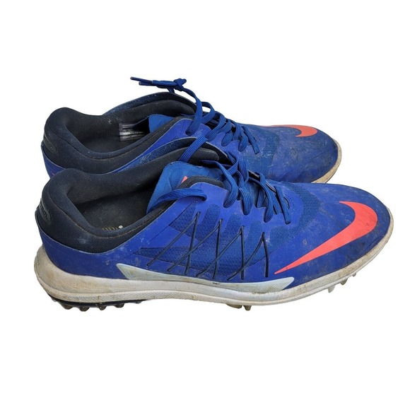 Nike Golf Lunar Control Vapor Blue Solar Red Shoes 849971-401 Sz 10 US Men's - Picture 1 of 16